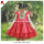 Wholesale Christmas flutter sleeve red dress